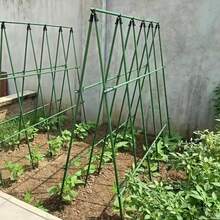 Ensemble de 21 pièces de tuteurs de jardin durables, noyau métallique revêtu, comprend 8 tiges de support, 3 clips en forme de A, 5 connecteurs, 5 boucles universelles, résistant à la corrosion, facile à insérer, convient à diverses plantes, fruits, légumes, support essentiel pour les plantes grimpantes de jardin - Support pour plantes - Voir 5