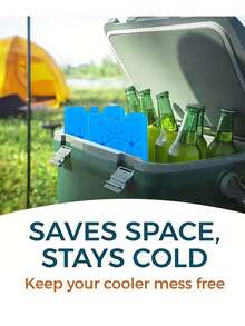Reusable Ice Packs For Lunch Box Or Cooler, Freely Combinable To Fit Different Spaces, Bring Coolness To Your Hot Summer, Durable Ice Packs For Camping Coolers - Multicolor - View 3