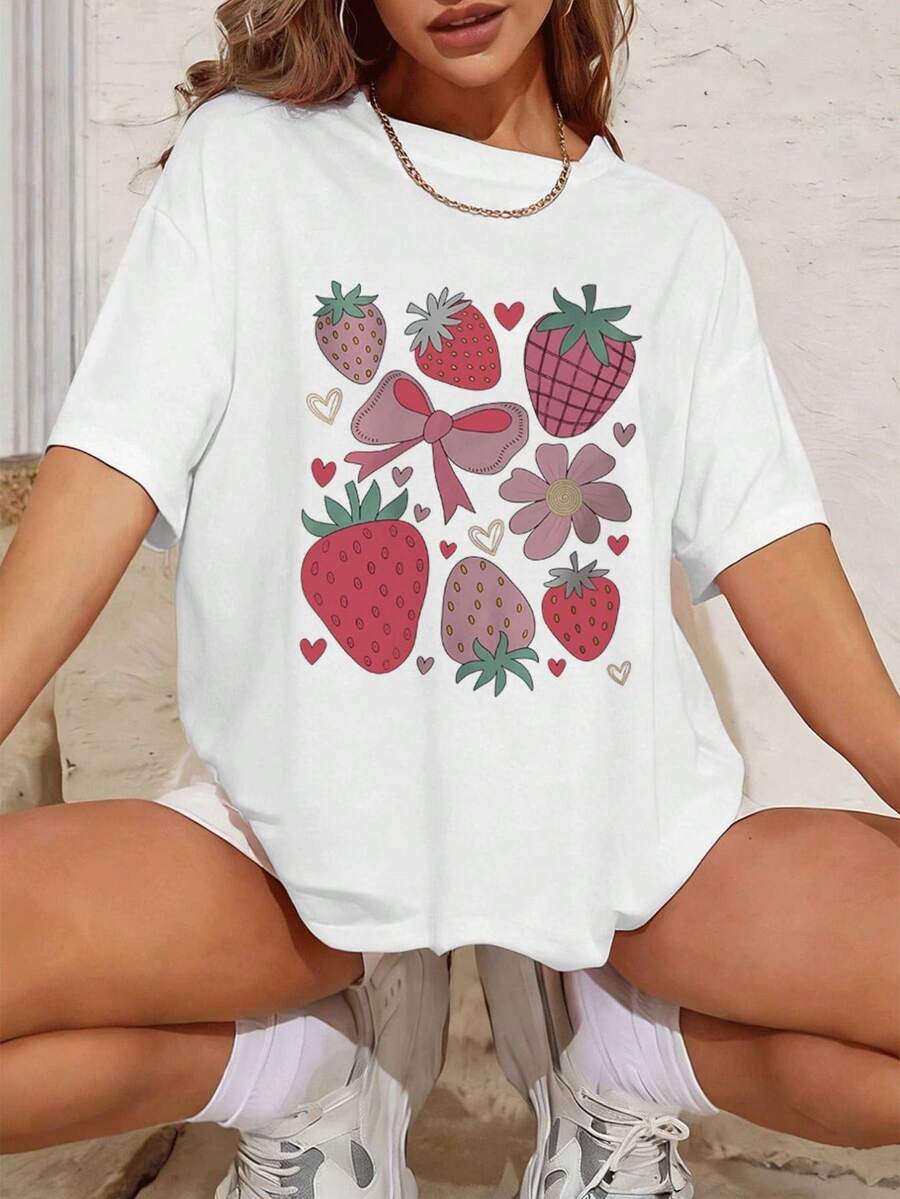 Dam-T-shirts - Vitt - Visa 1
