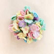 50pcs Multi-Color Soft Elastic Hair Ties, Suitable For All Seasons, Great Gift, Perfect For Photos, Random Color - 彩色 - 查看 14
