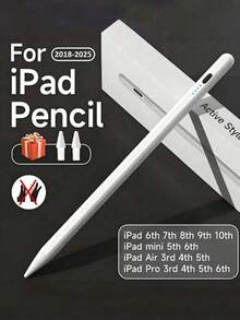 Capacitive Pen Compatible With Apple Pencil 1/2 Pen To Prevent Accidental Touch, Multi-Color Color With Magnetic Suction Function, Latest Apple Tablet Specific Pen Compatible With IPad Pro Mini 6 Air 2025 2024 2023 2022 2021 2020 2019 2018 Compatible With Apple Pen Pencil Battery Capacity 120mAh - Multicolor - View 2
