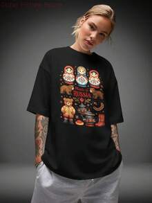 Camiseta de algodón - Negro - Ver 1