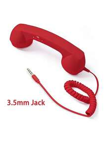 Retro Phone Handset For Cell Phones – Wired Vintage Telephone Handset With 3.5mm Jack, Built-In Microphone , For Smartphones, Tablets, And Computers - View 17