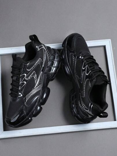Men's Low-Top Sneakers, Casual Running Shoes, Jogging Shoes, Walking Shoes, Fashionable Ombre Sports Shoes, Tennis Shoes, Street Wear