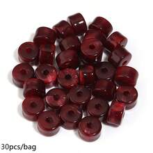 30 hạt/gói, hạt acrylic hình trụ ngắn 12*8mm, màu nhuộm tie-dye, hạt hai tông màu cổ điển thanh lịch, thích hợp làm đồ trang sức, vòng tay DIY, dây chuyền điện thoại, vòng cổ. - Sự khuếch tán của các hạt tròn - Xem 21