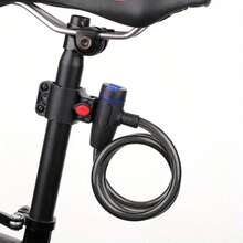 1pc 84cm/33.07in Stainless Steel Anti-Theft Bicycle Lock, Universal Security Lock With 2 Keys, Suitable For Bicycles, Motorcycles And Bicycle Accessories - Car Lock - View 10