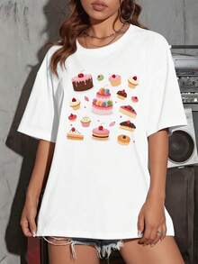 Dam-T-shirts - Vitt - Visa 1