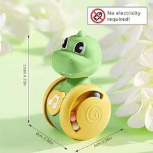 Cute Dinosaur Crawling Assistant Baby Toy, Press To Move Forward With Sound And Rattle, Suitable For 6-18 Months Infants, Interactive Push And Pull Toy, Perfect For Tummy Time Floor Play, Ideal Baby Shower, Newborn And 1st Birthday Gift - 彩色 - 查看 9