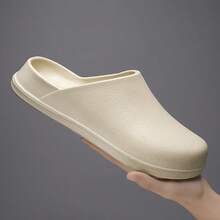 Unisex EVA Slip-On Slippers, Lightweight Comfortable Dirt-Resistant, Suitable For Kitchen, Garden, Home Wear - Khaki - View 5