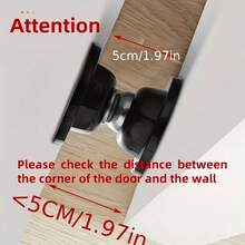 2pcs Magnetic Silicone Door Stopper Set - No Drilling Required, Easy Installation, Strong Magnetic Fixation, Quiet Operation | Reliable Way To Keep Doors Open | Suitable For Home And Office, Fits All Door Types - A - View 4