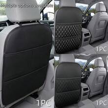 1pc PU Leather Car Seat Cover, Kick Protector, Protective Pad, Protects Original Seat, Easy To Install And Clean, Multi-Pocket Storage, Wear-Resistant And Anti-Slip, Suitable For All Seasons And Most Vehicles - Multicolor - View 11