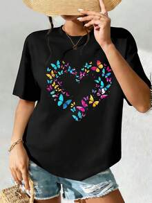 Women T-Shirts - Black - View 2