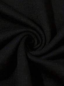 Camiseta de maternidad para mujer con estampado de patrón "Nugget On The Way" de verano, ropa de maternidad - Negro - Ver 3
