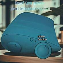 1pc Portable Multifunctional Inflatable Triangular Pillow With Integrated Press-To-Inflate Design, Adjustable Support For Side Sleeping, Lying Down, And Sitting, Ideal Comfortable Companion For Home, Office, And Travel - A - View 1