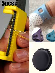 4 piezas de abrazaderas de costura con bisagras, una herramienta útil para la costura hecha a mano, ayuda a coser líneas perfectas, calibrador de costura - guía de costura hecha a mano, asegura puntadas uniformes, adecuado para principiantes de costura, amas de casa, guía de costura antideslizante DIY, aplicable para reparación, bordado, regalo perfecto para la madre, pareja, amigo y mayores - Talla única - Ver 14