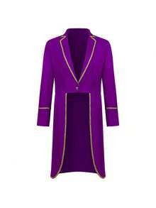 Cosplay Clothing - Vintage Gold-trimmed Tuxedo Purple - View 6