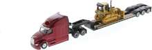 Diecast Masters 1_87 Peterbilt 579 UltraLoft Tandem Tractor With Lowboy Trailer &Amp; Caterpillar D5M Dozer 84419 - trắng - Xem 5
