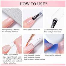FOUR LILY Multi-Function Nail Tips Gel, 10ml UV LED Soak Off Builder & Rhinestone Adhesive Gel For Beginners DIY Manicure - 1PC - View 7