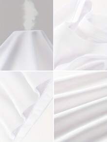 Camiseta Blanca de Algodón de Edición Limitada para Mujer - Corte Holgado, Manga Corta, Cuello Redondo con Estampado de Corazón, Lavable aáquina, Camiseta Casual y de para Primavera/Verano, Entrega Local, Camisetas para Mujer, Ropa de Verano, Diseño Gráfico Moderno, Camiseta Cómoda, Algodón Ligero - Blanco - Ver 8