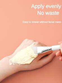 4pcs/Set Silicone Face Mask Brush, Soft & Skin-Friendly Mud Mask Applicator Brushes, Facial Beauty Makeup Tools Set - White - View 7