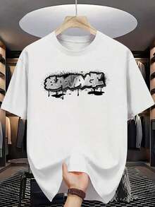 Summer Fashion Pattern Short Sleeve T-Shirt - 白色 - 查看 7