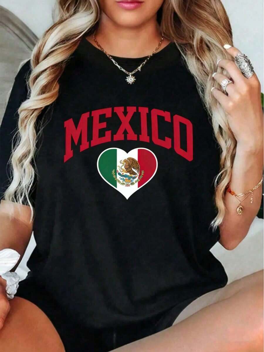 Premium Vintage Mexican Cotton T-Shirt, Siesta Style, Unisex, Essential Jersey - Timeless Slim Fit, Urban Style, White, With Graphics, - 黑色 2 - 查看 1