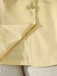Blusa sin mangas amarilla elegante, top de verano elegante y estilizador para mujeres - Amarillo - Ver 5