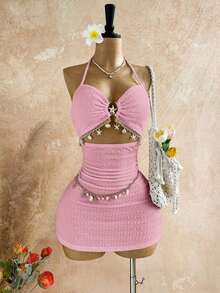 Women Midi Dresses - Rosa - View 1