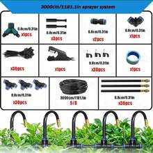 360° Adjustable Automatic Irrigation System, Suitable For Outdoor Plants, Raised Flower Beds, Yards, Potted Plants, Lawns - Automatic Irrigation Equipment Set - Garden Irrigation Kit - View 18