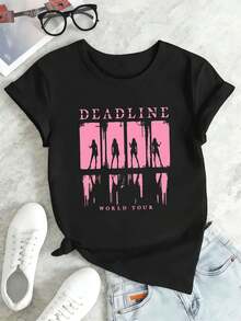Women T-Shirts - Black - View 2