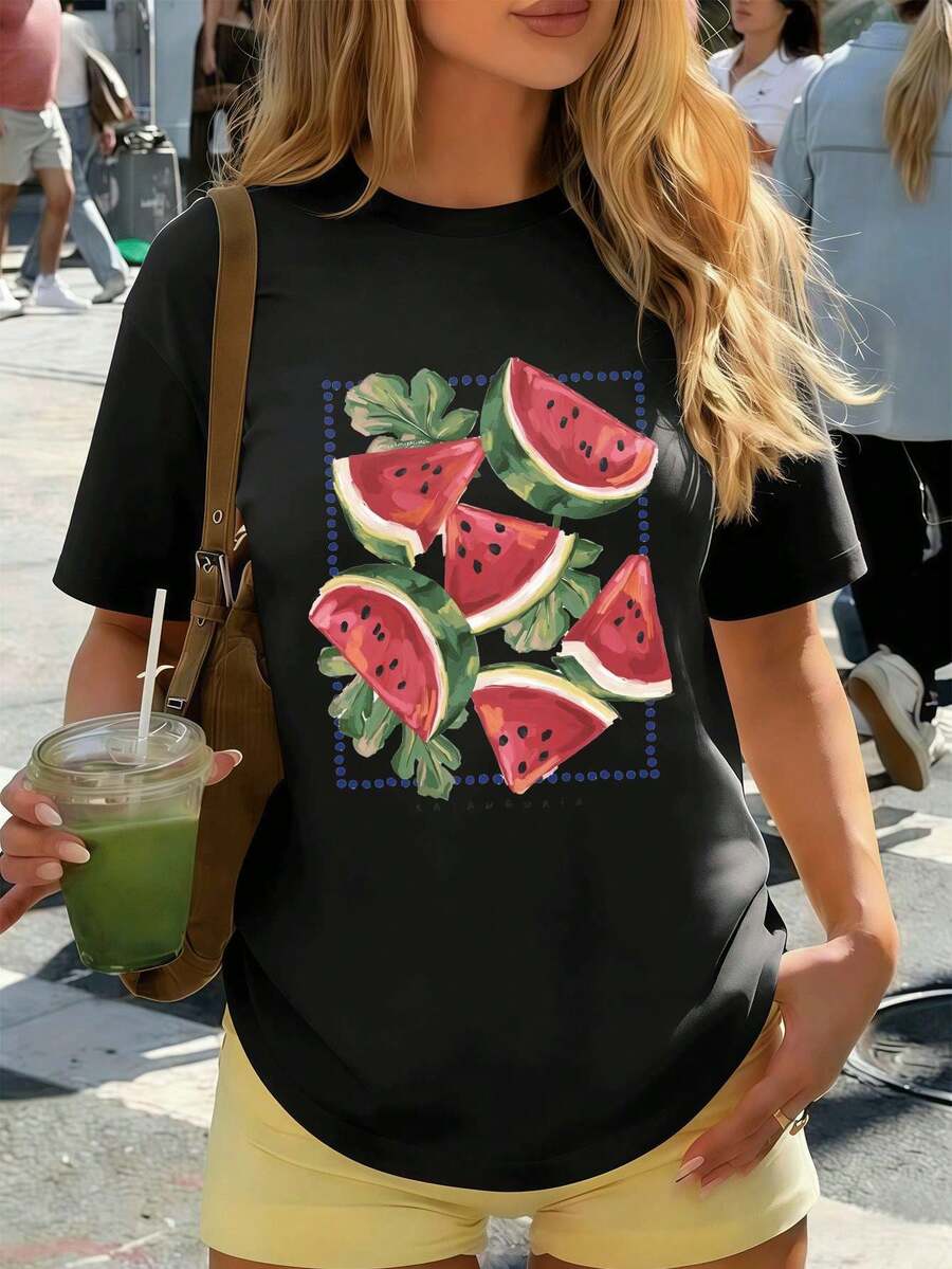 Women T-Shirts - Black - View 1
