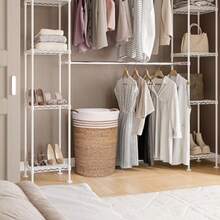 Seville Classics - Cesta de lavandería portátil tejida a mano con asas de transporte, almacenamiento doméstico para ropa, sábanas, cesta con forro, color blanco - Jacinto de agua natural y cuerda blanca - Ver 4