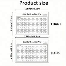 Blank White Card For Art, Watercolor And Paint Color Mixing Tracking, White Paper Color Chart Suitable For Artists And Students - A - View 7