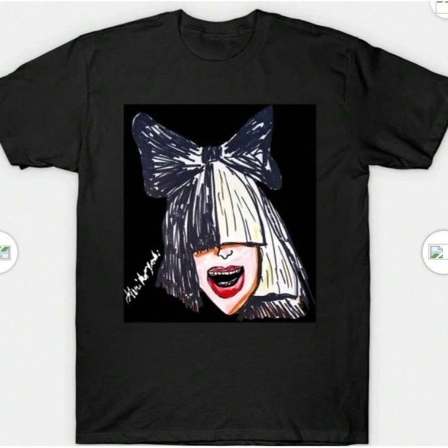 Angelah Shirts _ Sia Some People Have Real Problems T-Shirt _ Color_ Black_White _ Size_ VariousShirt For Women Camiseta 100% Algodón Unisex - Playera Casual Premium de Corte Cómodo - Negro - Ver 1