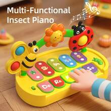 Baby Musical Toys - Interactive Piano Keyboard For Toddlers, 4 Models, Light And Sound Musical Toy, Early Learning Toys For Boys Girls, Montessori Educational Toy, Birthday Gift For Boys Girls - Multicolor - View 4