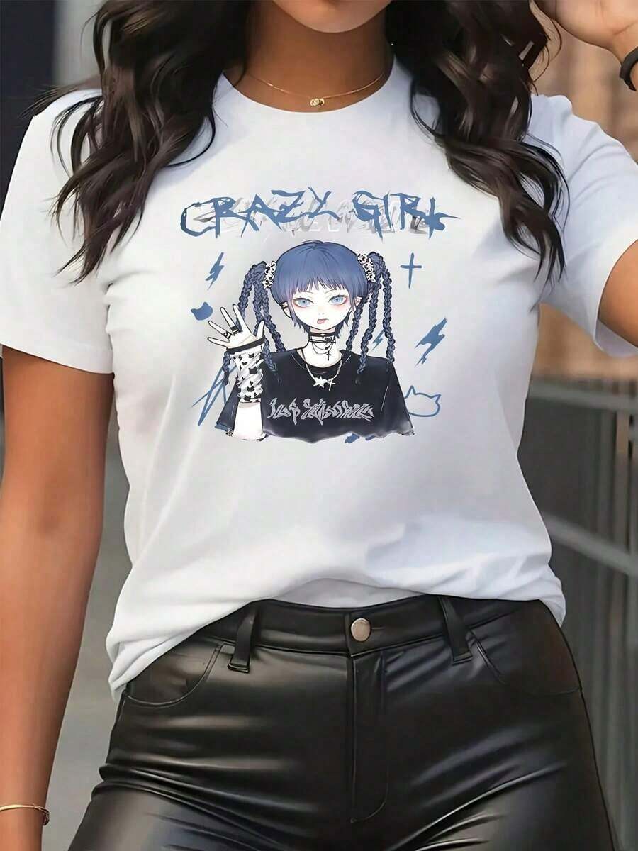 Camiseta de Mujer Kyoto Kyo-To Ramen Cat - Linda Camiseta de Manga Corta con Estampado de la Torre de Kioto y Texto, de Poliéster/Elastano Elástico, Cuello Redondo Casual, Top de Verano para Fanáticas del Anime Kawaii y Ropa de Souvenir de Kioto, Transpirable y Cómoda. - Blanco - Ver 1