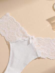 6pcs/Pack Women's Sexy Seamless Cotton Thong Panties Lingerie - Multicolor - View 5