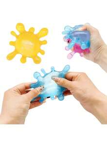 Mainan Remas Berbentuk Virus, Bola Pereda Stres Jelly Transparan Lembut, Mainan Gelisah yang Menenangkan, Cocok untuk ADHD/Autisme, Mainan Tenang, Cocok untuk Lingkungan Kantor, Hadiah Liburan, Hadiah Ulang Tahun - MultiWarna - View 3
