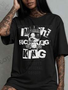 Women T-Shirts - Black - View 1