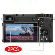 2pcs Camera Screen Protector Film For R6/R6 Mark II/R7/SX740 HS/SX730 HS/G7X3/M200/850D/R50/R8/G7X2/G5X2/EOS RP/G9X/G5X/G9X2, 2.5D Curved Edge, 0.3mm Thickness, Outdoor Sports Handheld Camera, One-Key Paste, Effectively Protect Camera Safety And Prevent Damage - 2 Transparent - View 1
