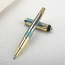 Bolígrafo de lujo de metal con patrón geométrico, bolígrafo retráctil para firmar y escribir suavemente en la oficina y el estudio - 1350Y - Ver 13