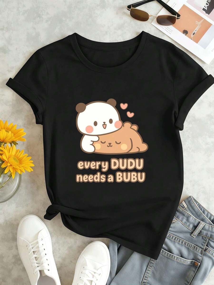 Women T-Shirts - Black - View 1