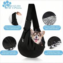 Mochila portadora ajustable y transpirable para perros y gatos, adecuada para senderismo, camping y viajes, para transportar perros y gatos pequeños, medianos y grandes, carga máxima de 15 libras, color negro - Negro - Ver 6