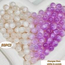100pcs 8mm UV Color Changing Beads, Sunlight Sensitive Beads, Suitable For DIY Bracelets And Jewelry Making - 8mm In Diameter - View 15