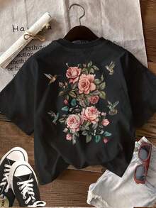 Women T-Shirts - Black - View 2