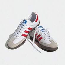Giày Adidas nam và nữ Samba OG cổ thấp, giày thể thao cổ điển kiểu Đức, giày tập luyện thường ngày, giày trượt ván. - Đỏ - Xem 3
