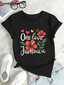 Dam-T-shirts - Svart - Visa 2