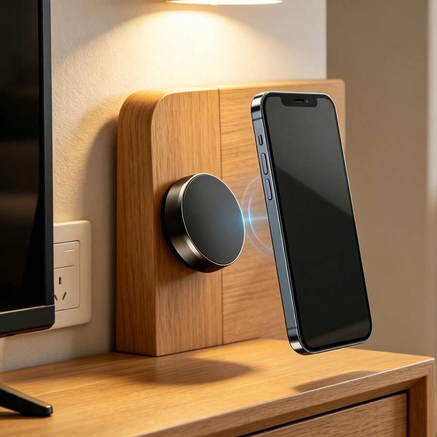 Multi-Functional Magnetic Holder, Strong Adhesive Suitable For Desk, Wall, Kitchen And Bathroom, Can Be Attached To Phones