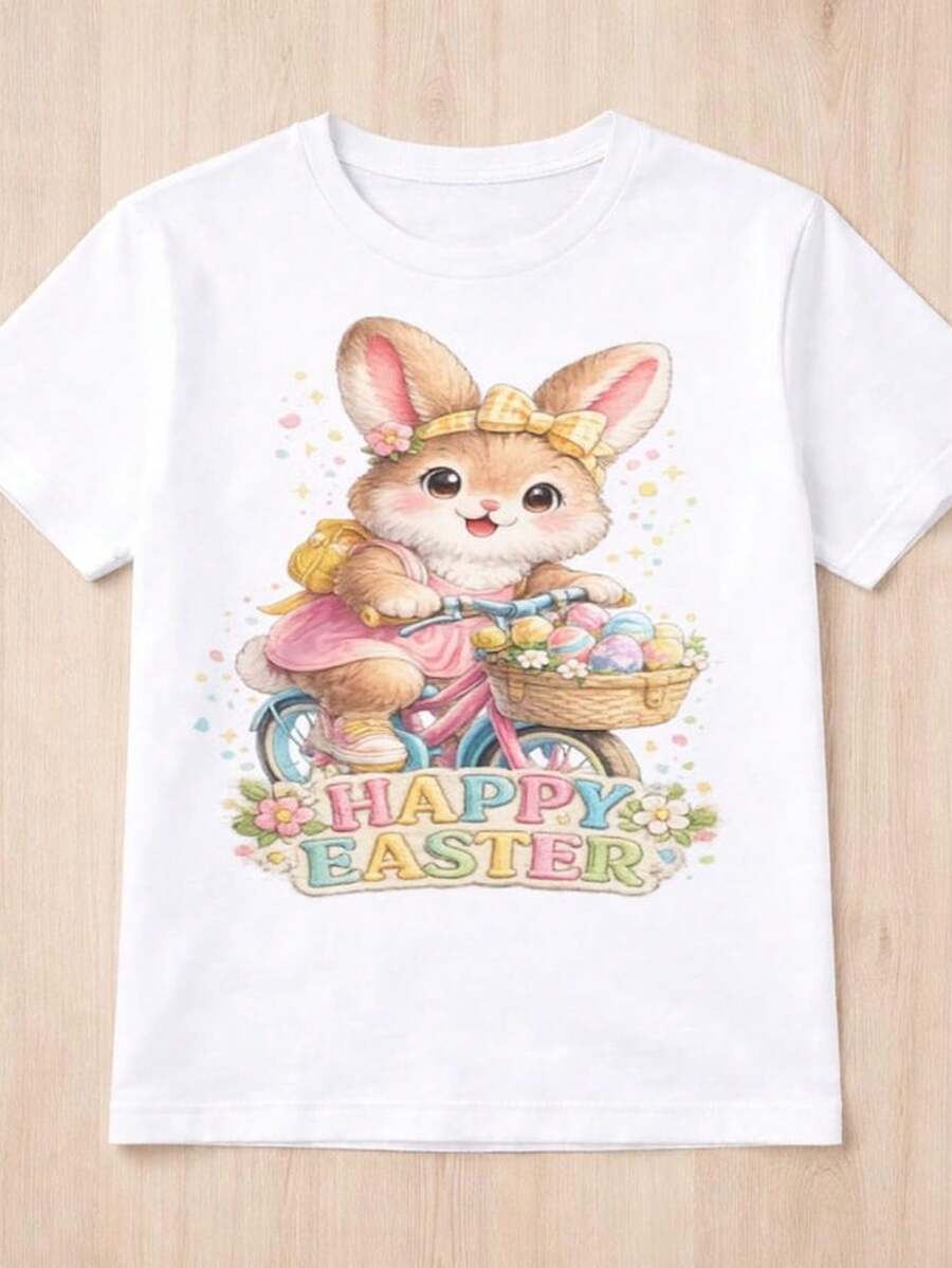 Conejo en bicicleta T1S1Hirt de Pascua, T1EE grfico de primavera.