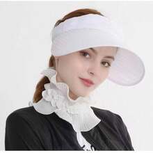 1 pieza Cuello de encaje para mujer, máscara de cuello transpirable, cómoda y con protección UV para el sol, accesorio multifuncional para el atuendo de golf de verano - Multicolor - Ver 11